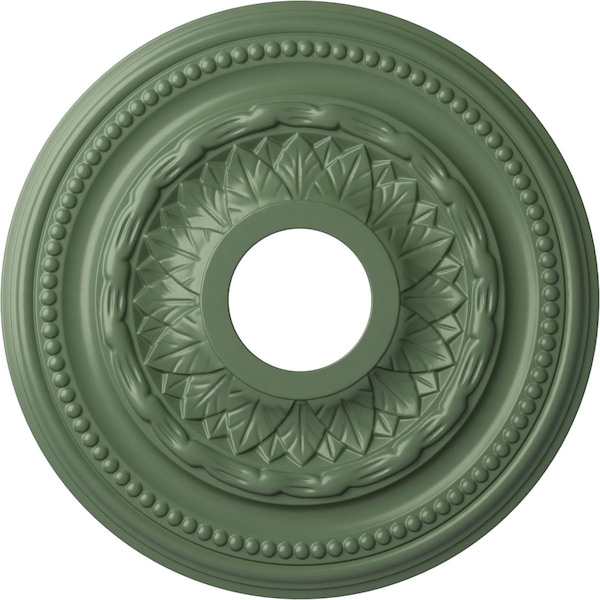 Ekena Millwork Galway Ceiling Medallion (Fits Canopies up to 3 1/4"), 15 3/4"OD x 3 1/4"ID x 1"P, Athenian Green CM15GAAGF - main